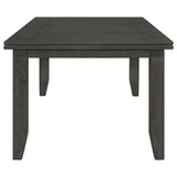  Coaster Furniture Dalila 102721GRY Rectangular 66-inch Wood Dining Table - Dark Grey IMAGE 3