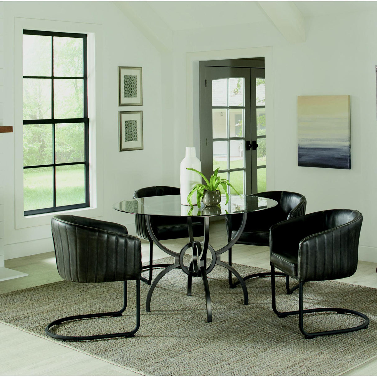  Coaster Furniture Aviano 108291 Dining Table IMAGE 6