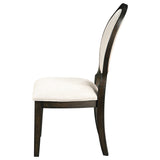  Coaster Furniture Twyla 115102 Oval Back Dining Side Chair - Dark Cocoa IMAGE 4