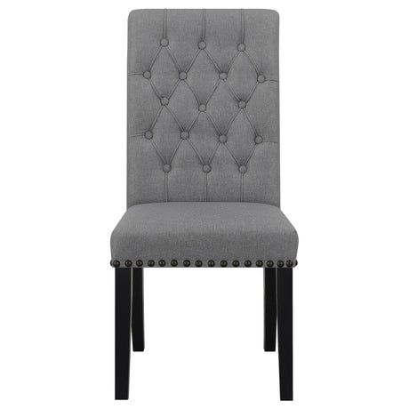 Coaster Furniture Alana 115162 Fabric Upholstered Dining Side Chair - Grey IMAGE 2