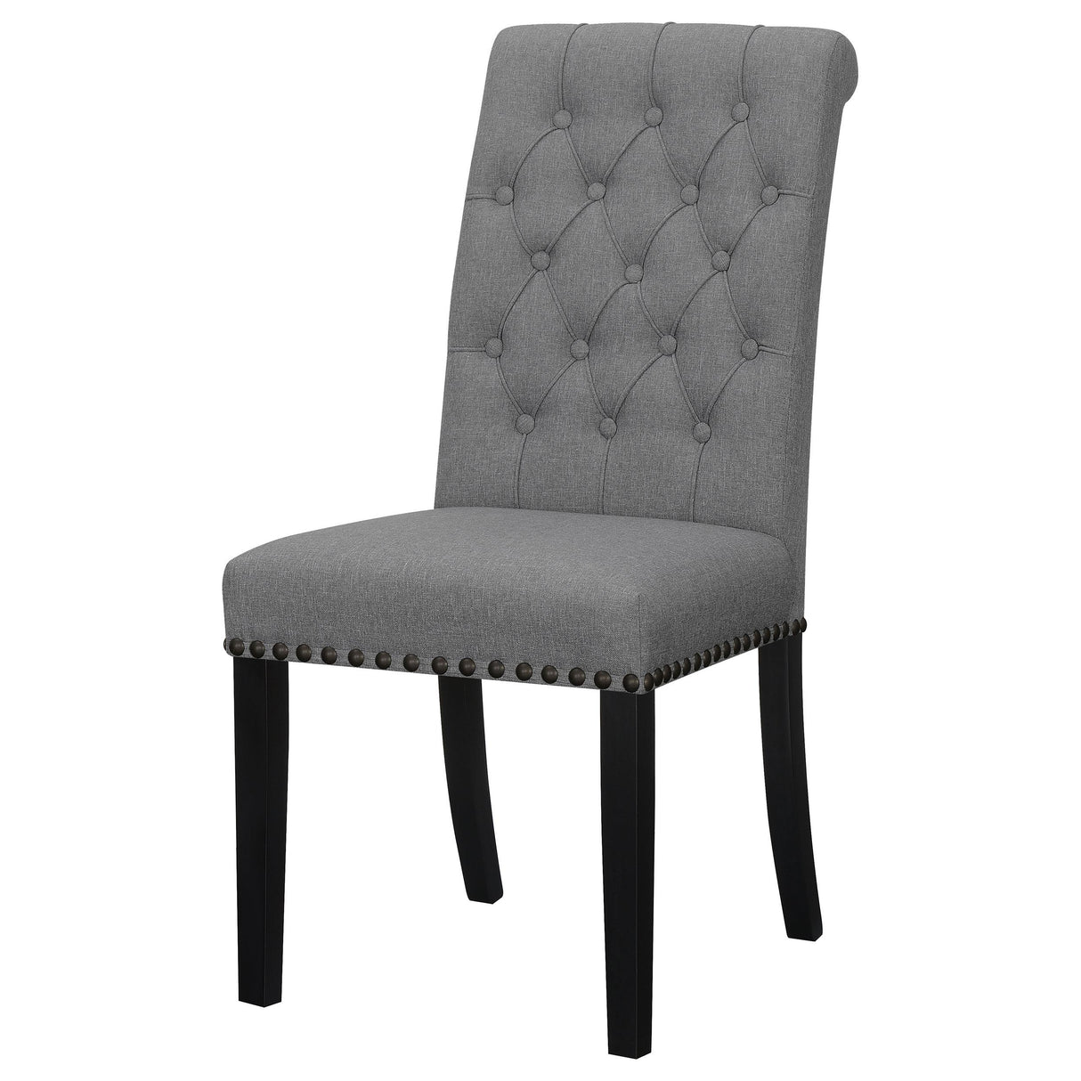  Coaster Furniture Alana 115162 Fabric Upholstered Dining Side Chair - Grey IMAGE 3