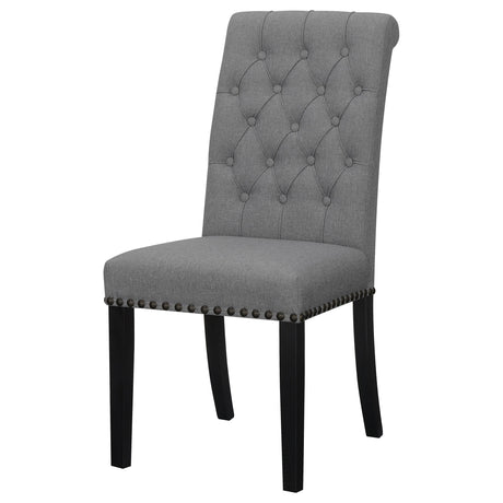  Coaster Furniture Alana 115162 Fabric Upholstered Dining Side Chair - Grey IMAGE 3