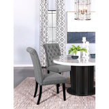  Coaster Furniture Alana 115162 Fabric Upholstered Dining Side Chair - Grey IMAGE 8