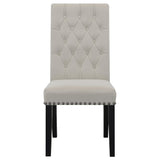  Coaster Furniture Alana 115182 Velvet Upholstered Dining Side Chair - Sand IMAGE 2