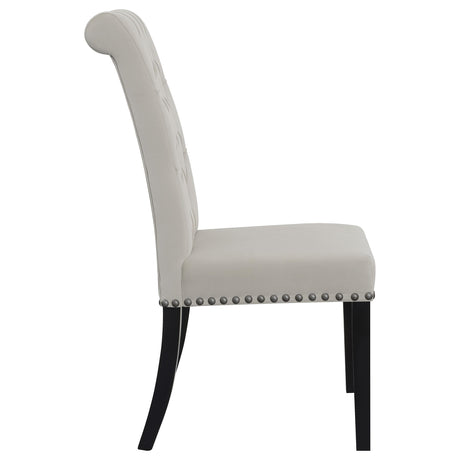  Coaster Furniture Alana 115182 Velvet Upholstered Dining Side Chair - Sand IMAGE 7