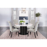  Coaster Furniture Alana 115182 Velvet Upholstered Dining Side Chair - Sand IMAGE 9