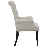  Coaster Furniture Alana 115183 Velvet Upholstered Dining Arm Chair - Sand IMAGE 7