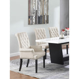  Coaster Furniture Alana 115183 Velvet Upholstered Dining Arm Chair - Sand IMAGE 8
