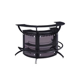  Coaster Furniture 182135-S3 Curved Bar Unit - Smoke/Black IMAGE 1