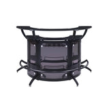  Coaster Furniture 182135-S3 Curved Bar Unit - Smoke/Black IMAGE 2