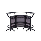  Coaster Furniture 182135-S3 Curved Bar Unit - Smoke/Black IMAGE 3