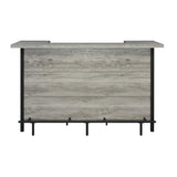  Coaster Furniture Bellemore 182105 Freestanding Home Bar Wine Cabinet - Grey Driftwood IMAGE 2