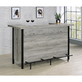  Coaster Furniture Bellemore 182105 Freestanding Home Bar Wine Cabinet - Grey Driftwood IMAGE 6