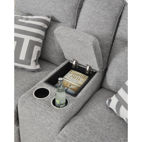  Signature Design by Ashley Biscoe 9050318 Power Reclining Loveseat with Console and Adjustable Headrest IMAGE 7