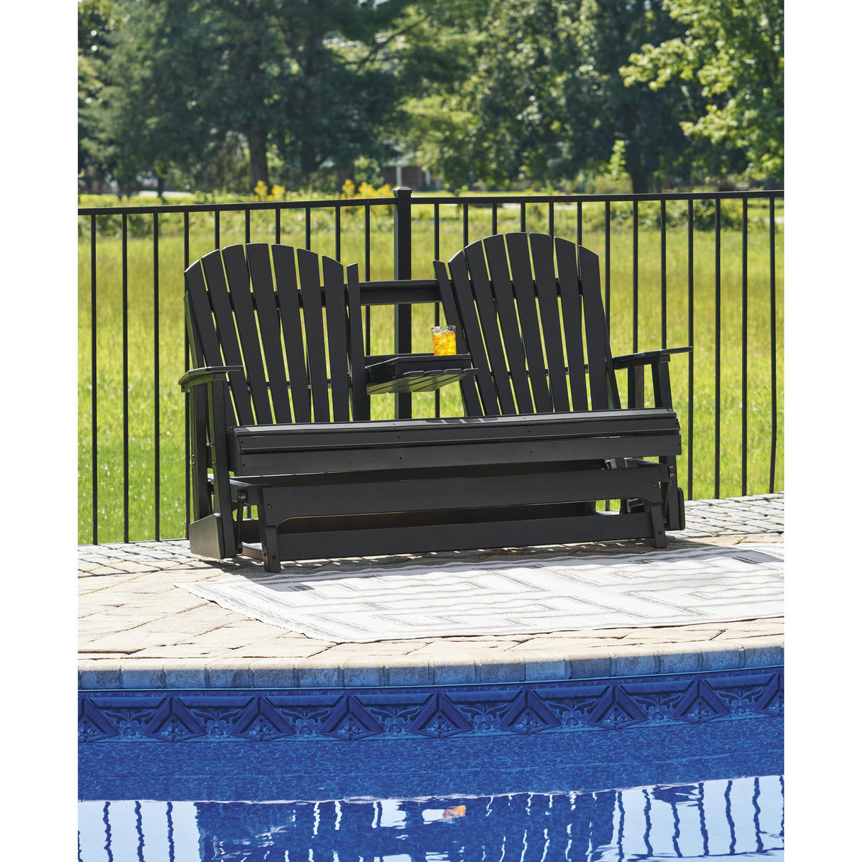  Signature Design by Ashley Hyland wave P108-835 Glider Loveseat IMAGE 7