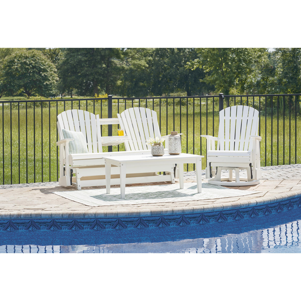  Signature Design by Ashley Hyland wave P111-835 Glider Loveseat IMAGE 8