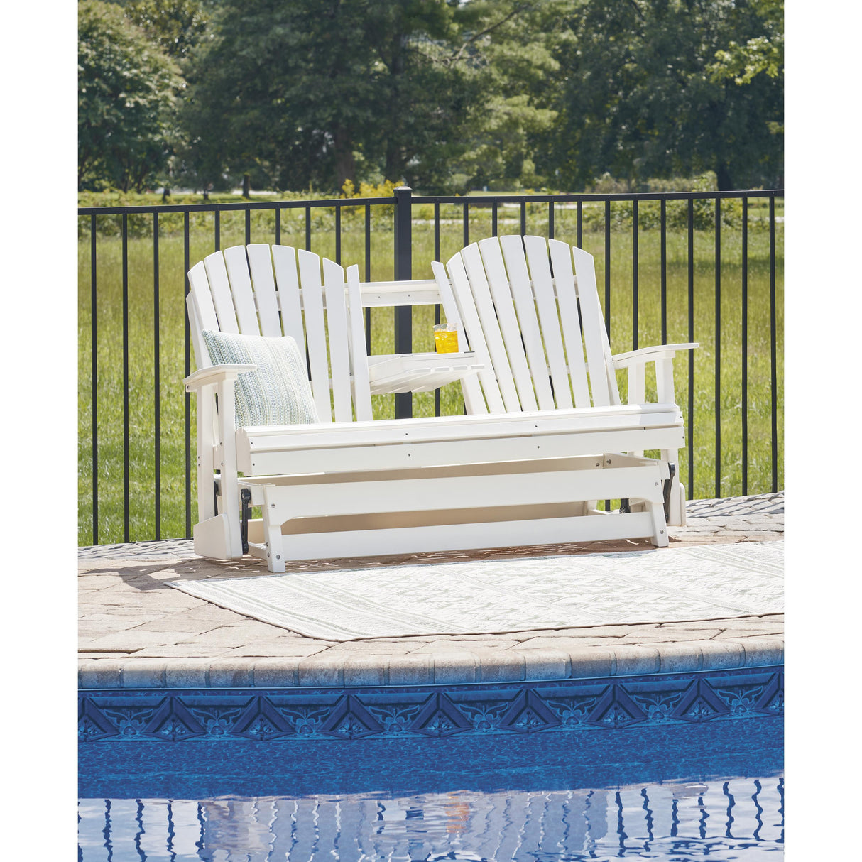 Signature Design by Ashley Hyland wave P111-835 Glider Loveseat IMAGE 9