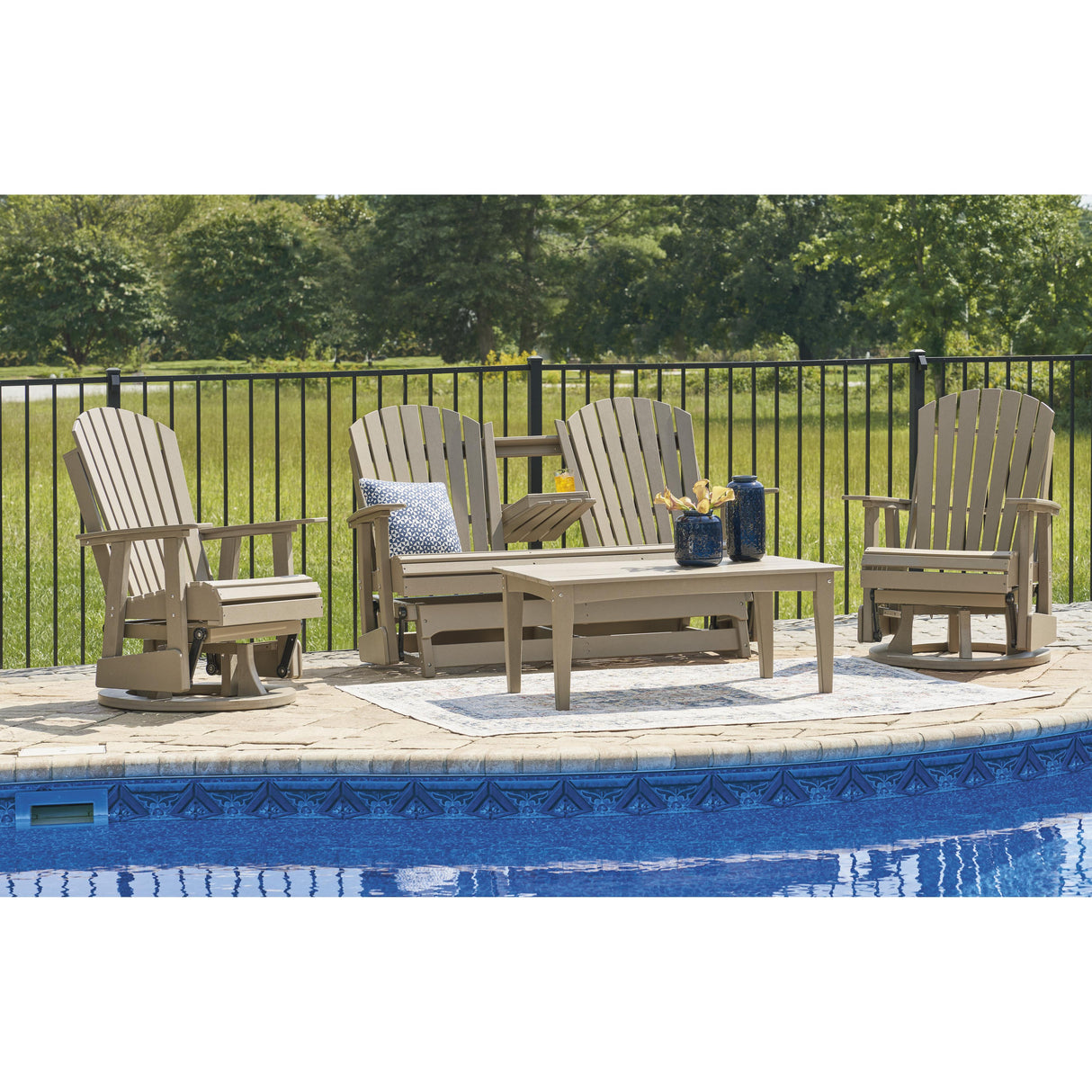  Signature Design by Ashley Hyland wave P114-835 Glider Loveseat IMAGE 11