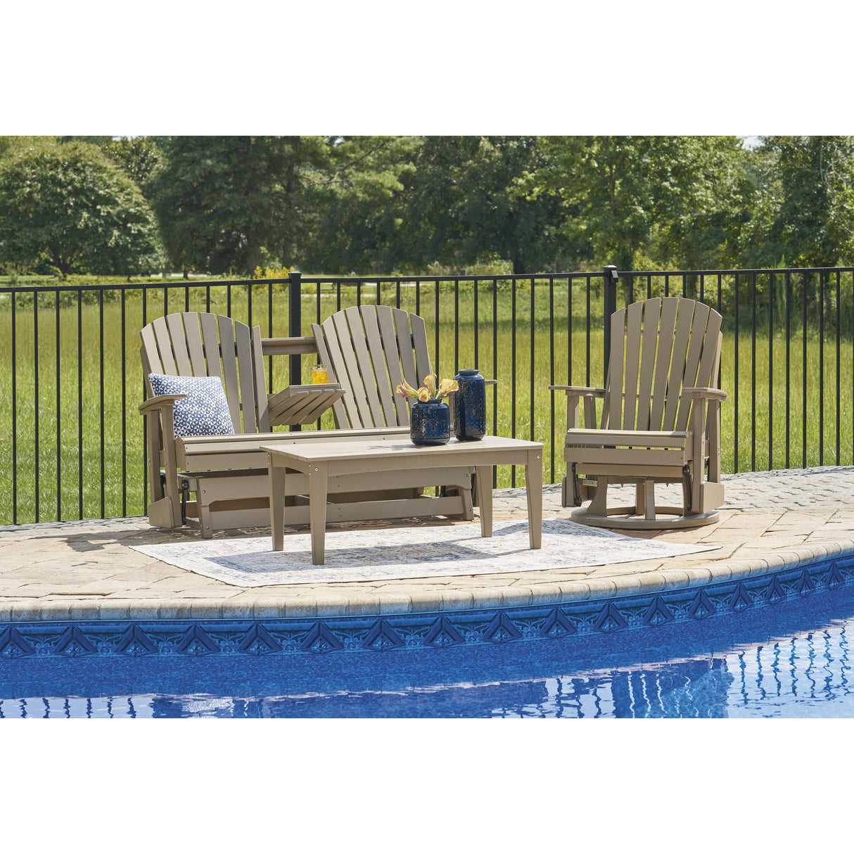  Signature Design by Ashley Hyland wave P114-835 Glider Loveseat IMAGE 12