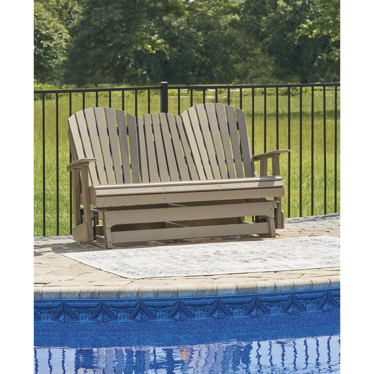  Signature Design by Ashley Hyland wave P114-835 Glider Loveseat IMAGE 6