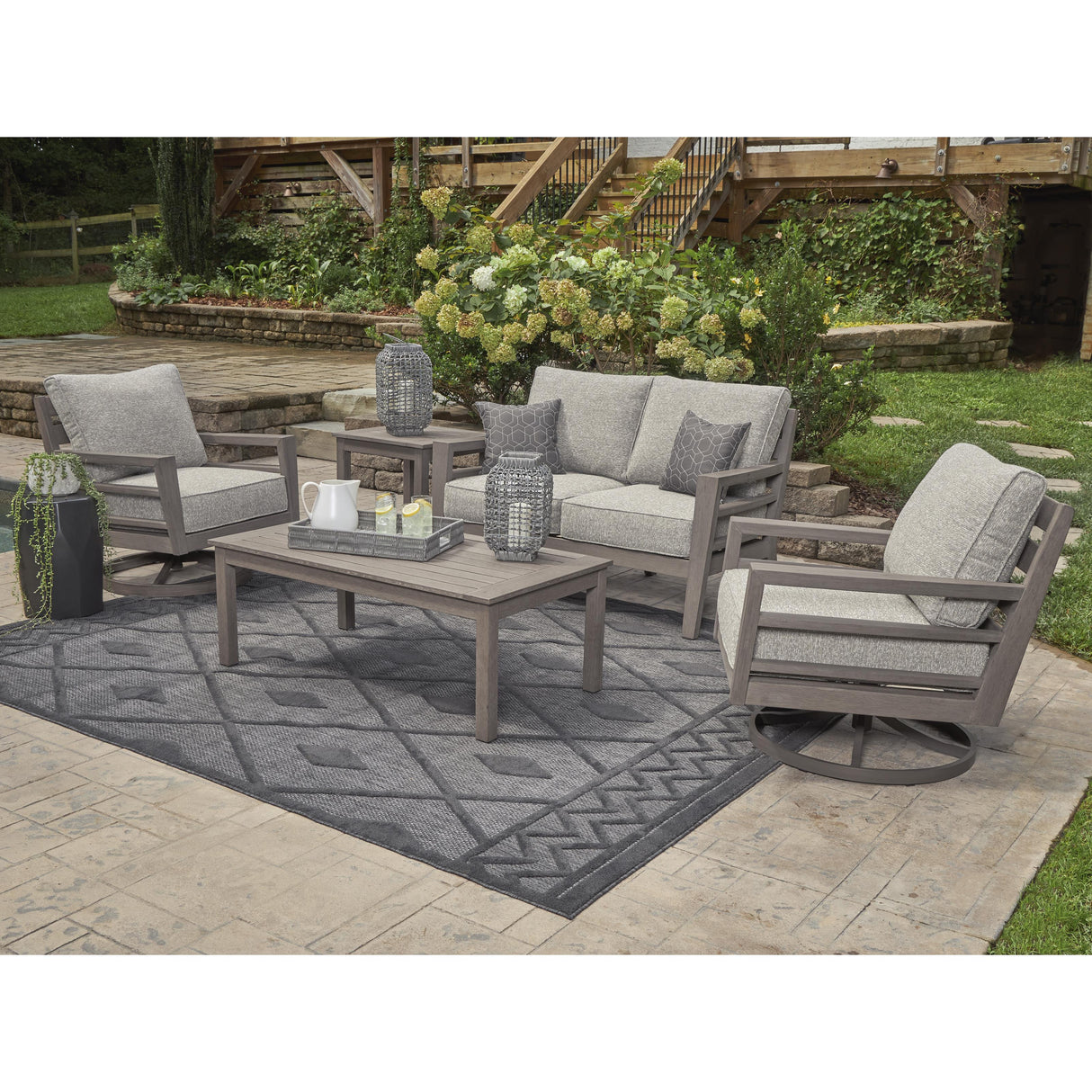  Signature Design by Ashley Hillside Barn P564-821 Swivel Lounge with Cushion IMAGE 6