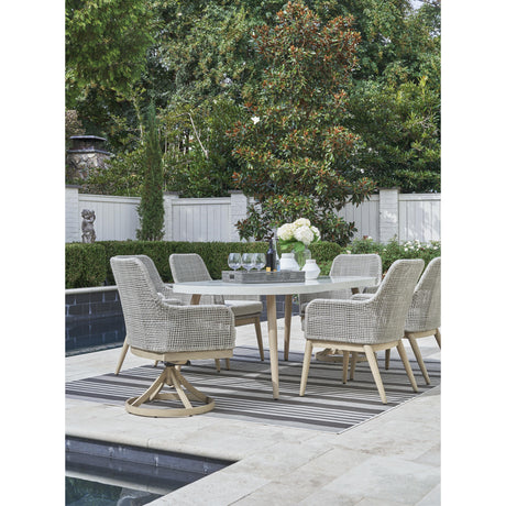  Signature Design by Ashley Seton Creek P798-625 Oval Dining Table with Umbrella Option IMAGE 9