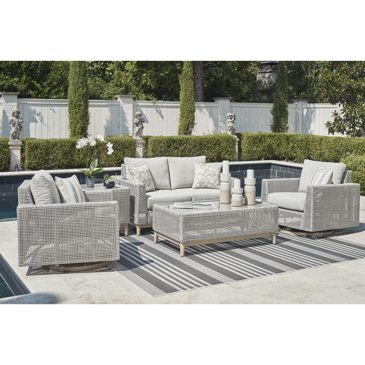  Signature Design by Ashley Seton Creek P798-821 Swivel Lounge with Cushion IMAGE 6
