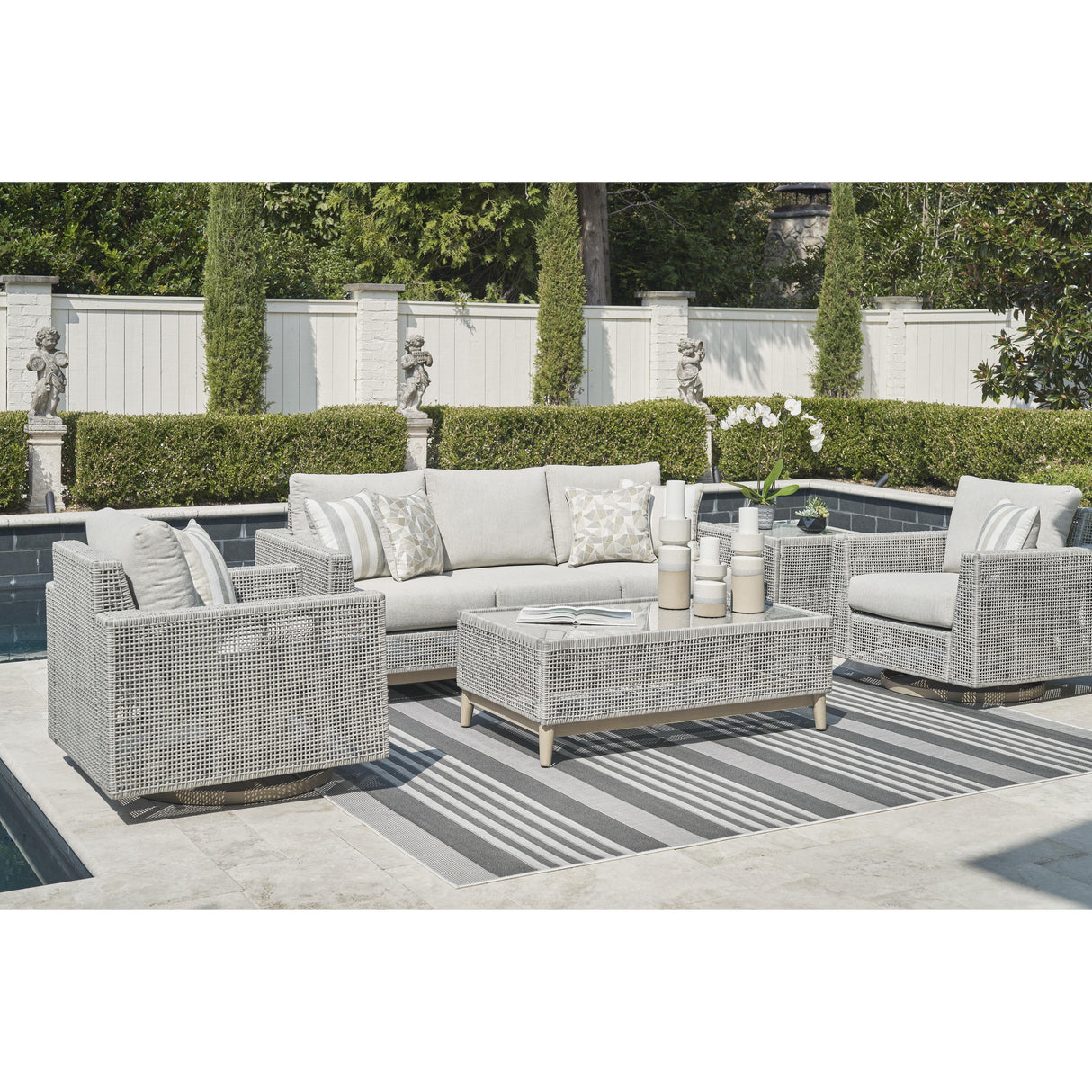  Signature Design by Ashley Seton Creek P798-821 Swivel Lounge with Cushion IMAGE 7
