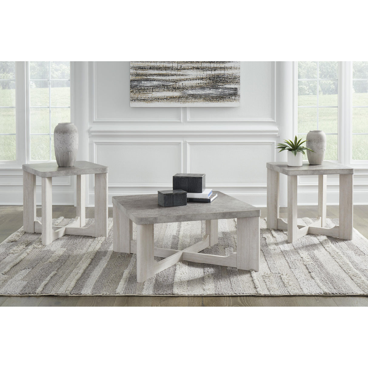  Signature Design by Ashley Garnilly T247-13 Occasional Table Set IMAGE 3