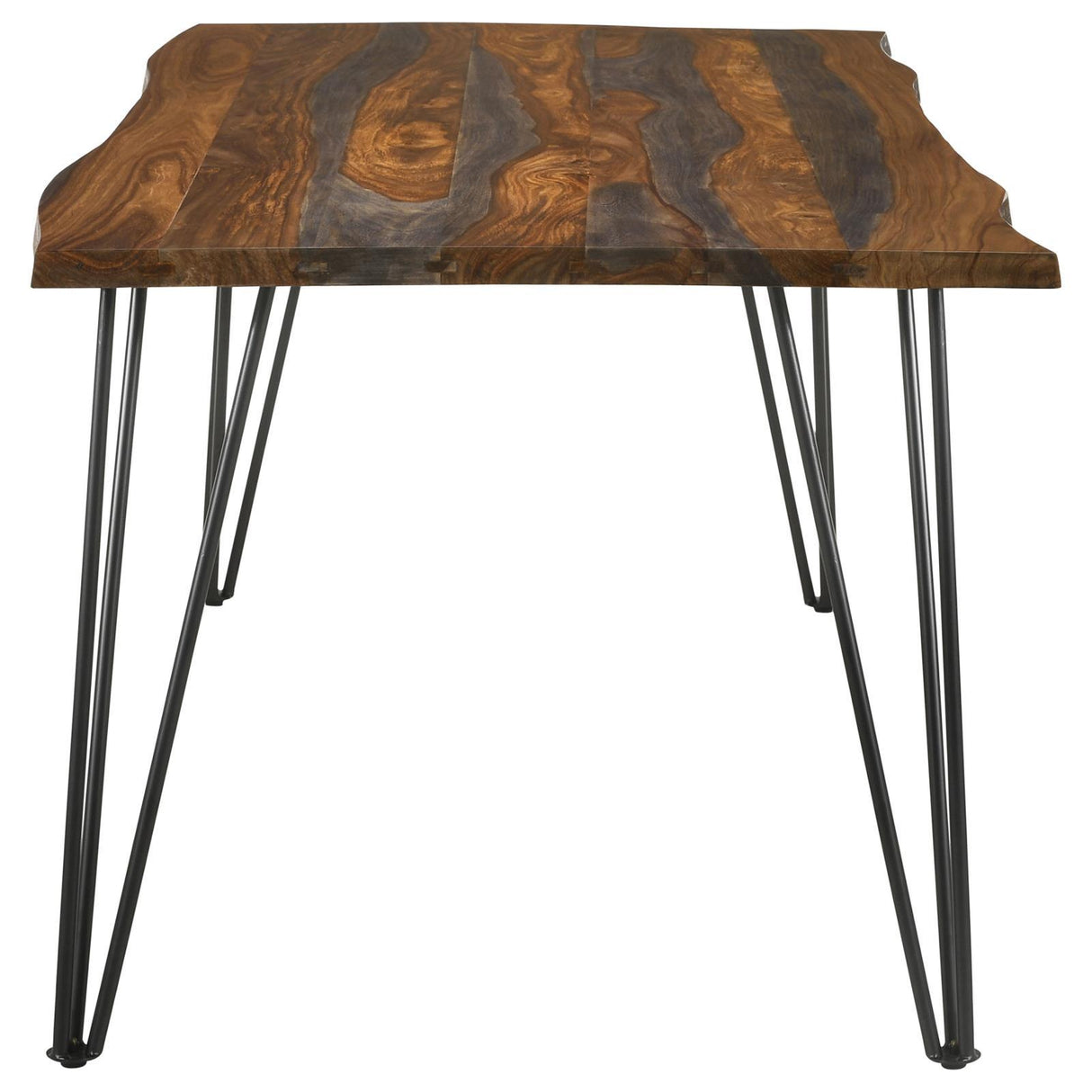  Coaster Furniture Neve 193861 80-inch Live Edge Dining Table - Grey Sheesham IMAGE 4