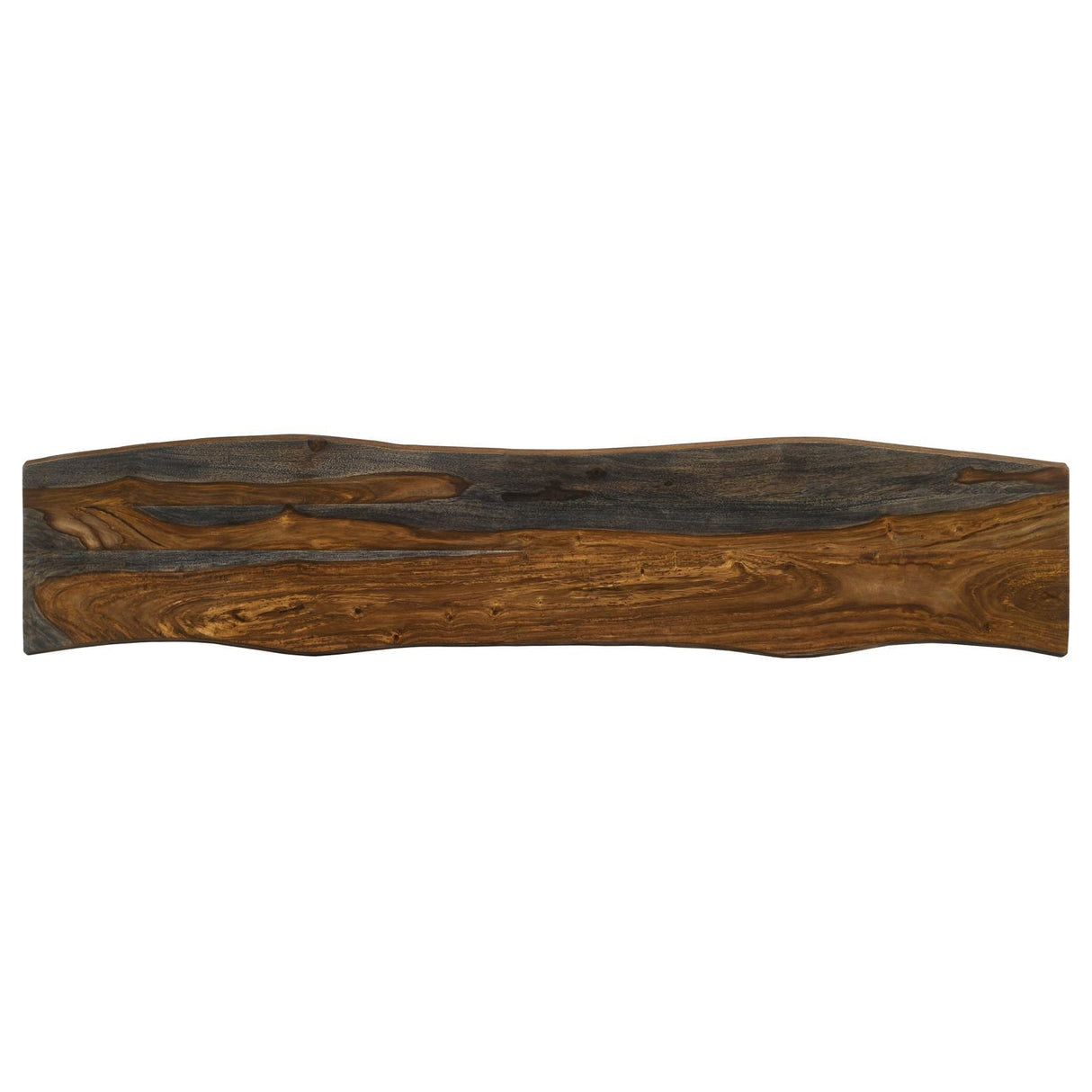  Coaster Furniture Neve 193863 Live Edge Wood Dining Bench Hairpin Legs - Grey Sheesham IMAGE 5