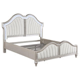  Coaster Furniture Evangeline 223391KW Wood California King LED Panel Bed - Silver Oak IMAGE 5