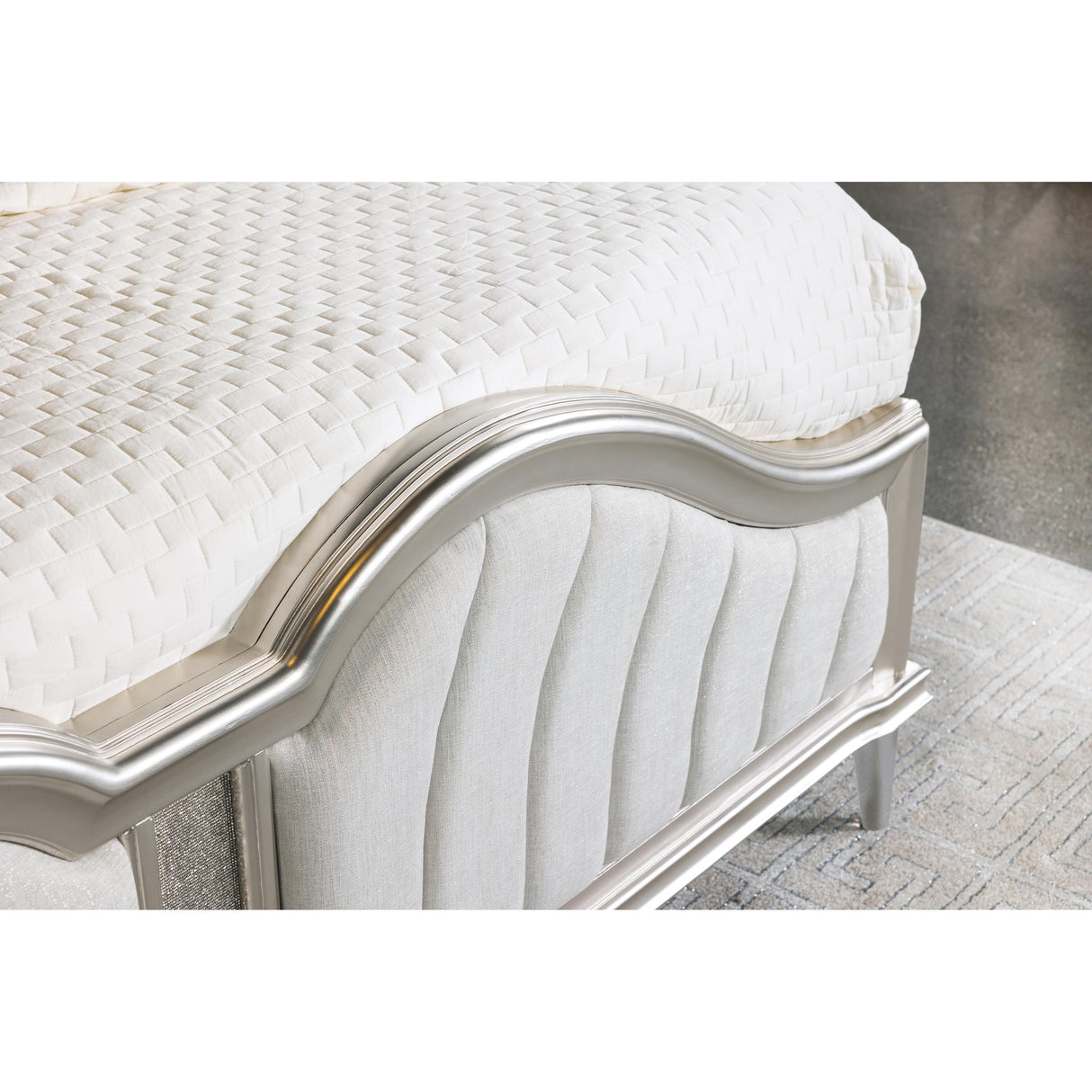  Coaster Furniture Evangeline 223391Q Wood Queen LED Panel Bed - Silver Oak IMAGE 10