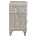  Coaster Furniture Evangeline 223392 3-Drawer Nightstand - Silver Oak IMAGE 8