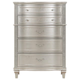  Coaster Furniture Evangeline 223395 6-Drawer Bedroom Chest - Silver Oak IMAGE 2