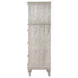  Coaster Furniture Evangeline 223395 6-Drawer Bedroom Chest - Silver Oak IMAGE 4