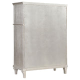  Coaster Furniture Evangeline 223395 6-Drawer Bedroom Chest - Silver Oak IMAGE 5