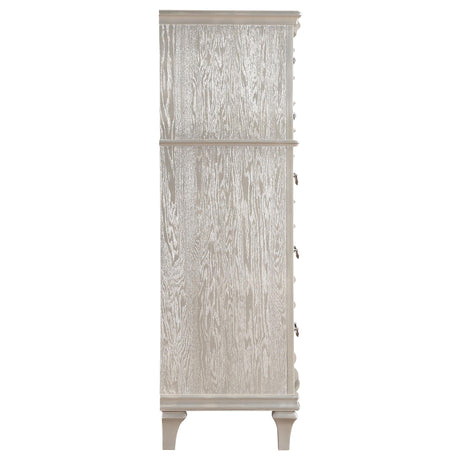  Coaster Furniture Evangeline 223395 6-Drawer Bedroom Chest - Silver Oak IMAGE 8