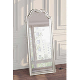  Coaster Furniture Evangeline 223400 Full Length LED Light Floor Mirror - Silver Oak IMAGE 2