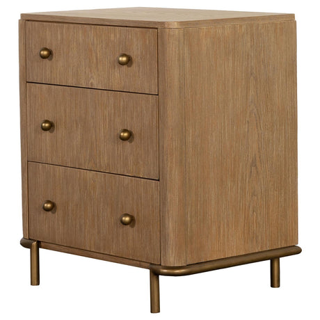  Coaster Furniture Arini 224302 3-Drawer Nightstand - Sand Wash IMAGE 4