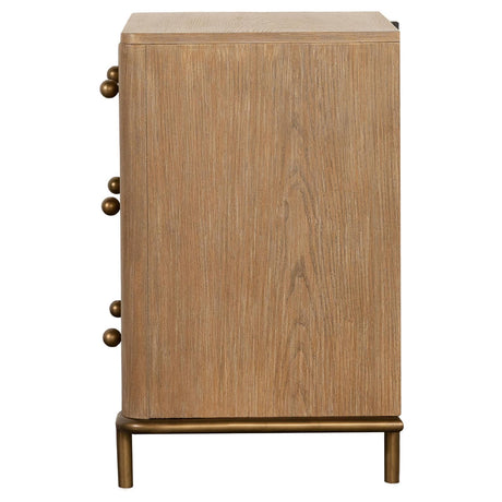  Coaster Furniture Arini 224302 3-Drawer Nightstand - Sand Wash IMAGE 5