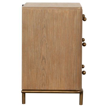  Coaster Furniture Arini 224302 3-Drawer Nightstand - Sand Wash IMAGE 7