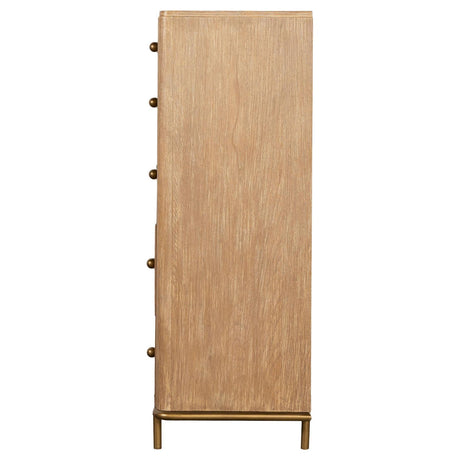  Coaster Furniture Arini 224305 5-Drawer Bedroom Chest - Sand Wash IMAGE 5
