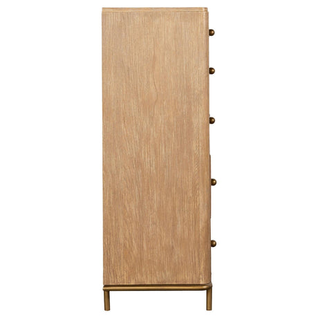  Coaster Furniture Arini 224305 5-Drawer Bedroom Chest - Sand Wash IMAGE 7