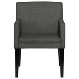  Coaster Furniture Catherine 106252 Upholstered Dining Arm Chair - Grey IMAGE 3
