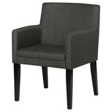  Coaster Furniture Catherine 106252 Upholstered Dining Arm Chair - Grey IMAGE 4