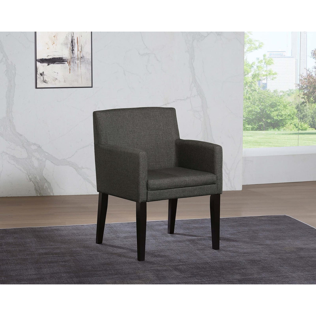 Coaster Furniture Catherine 106252 Upholstered Dining Arm Chair - Grey IMAGE 9