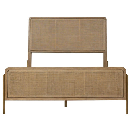  Coaster Furniture Arini 224300KE Rattan Eastern King Panel Bed - Sand Wash and Natural IMAGE 3