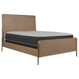  Coaster Furniture Arini 224300Q Rattan Queen Panel Bed - Sand Wash and Natural Cane IMAGE 7