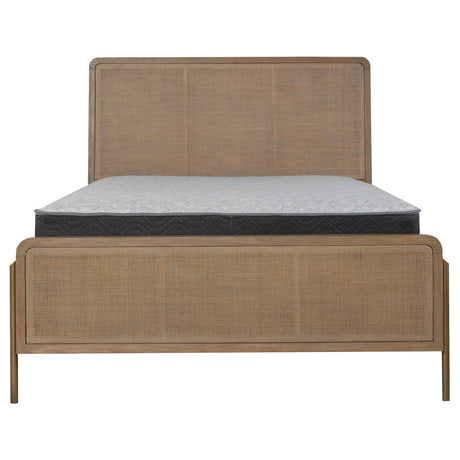  Coaster Furniture Arini 224300Q Rattan Queen Panel Bed - Sand Wash and Natural Cane IMAGE 8